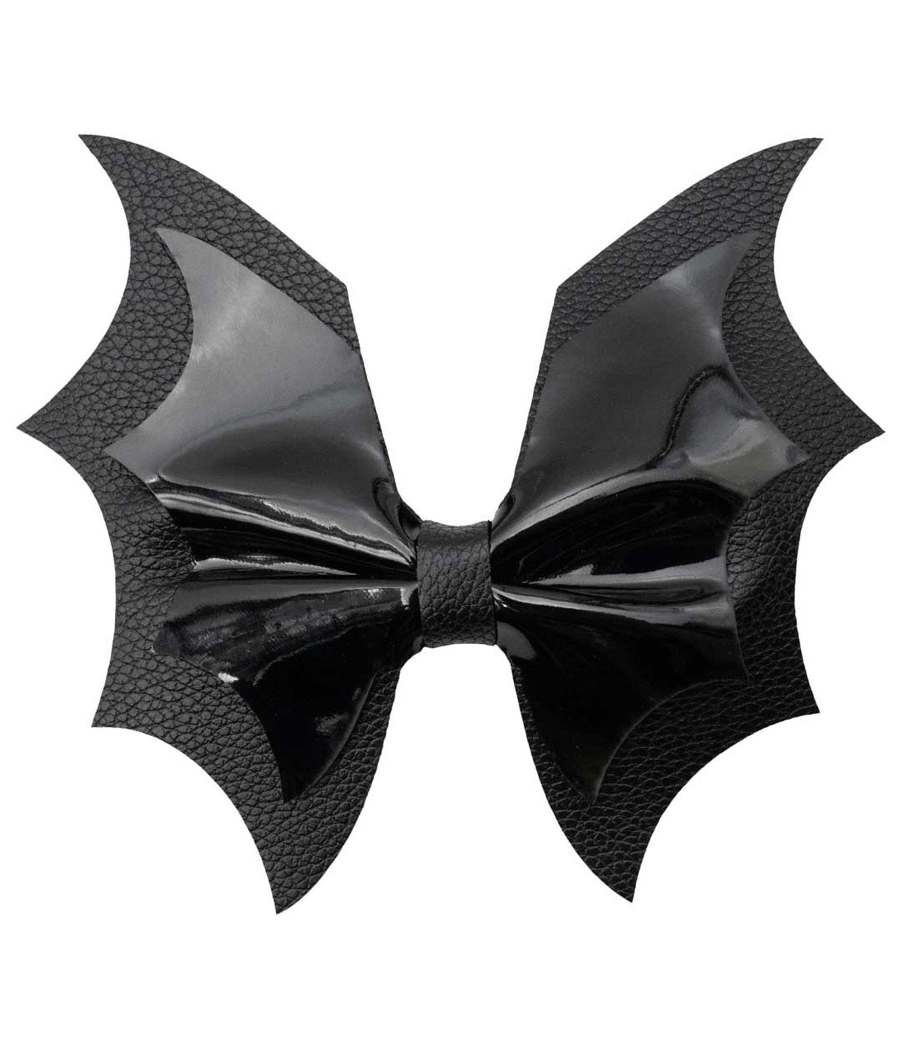 Black Bat Wing Bow Hair Clip - Unique Vintage - Womens, ACCESSORIES, HAIR