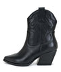 Black Blazing Leather Cowboy Boot