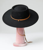 Black Bolero Hat - Unique Vintage - Womens, ACCESSORIES, HATS