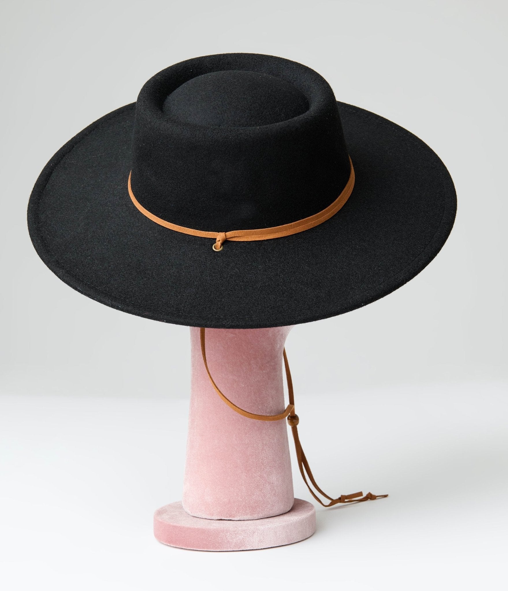 Black Bolero Hat - Unique Vintage - Womens, ACCESSORIES, HATS