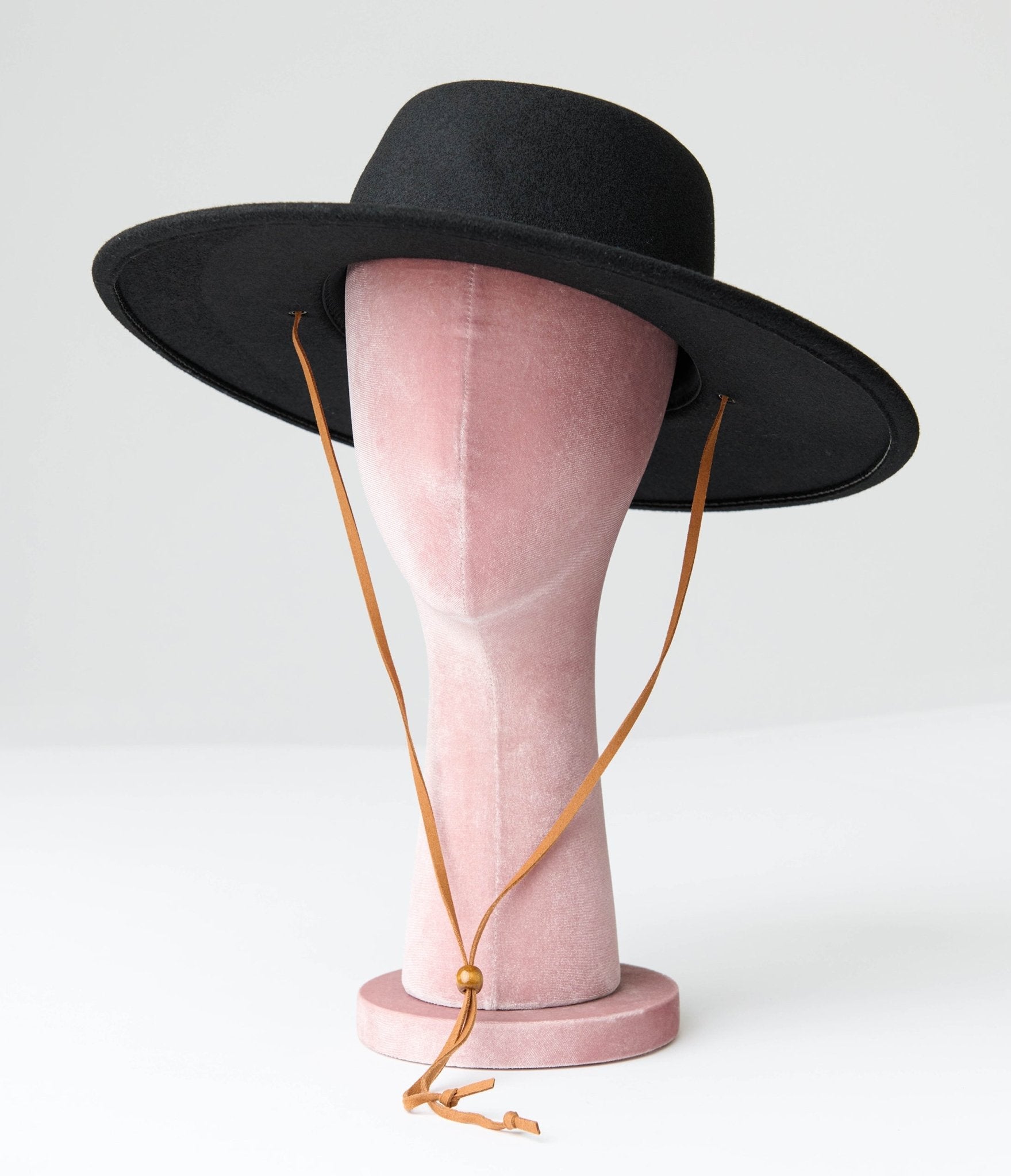 Black Bolero Hat - Unique Vintage - Womens, ACCESSORIES, HATS