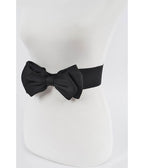 Black Bow Cinch Belt - Unique Vintage - Womens, ACCESSORIES, BELTS