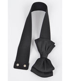 Black Bow Cinch Belt - Unique Vintage - Womens, ACCESSORIES, BELTS