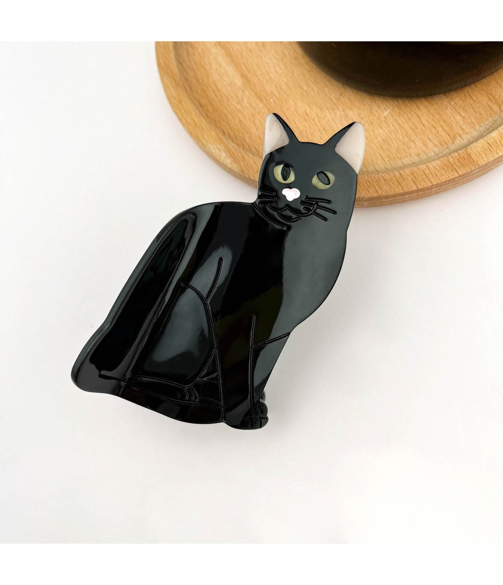 Black Cat Hair Clip - Unique Vintage - Womens, ACCESSORIES, HAIR