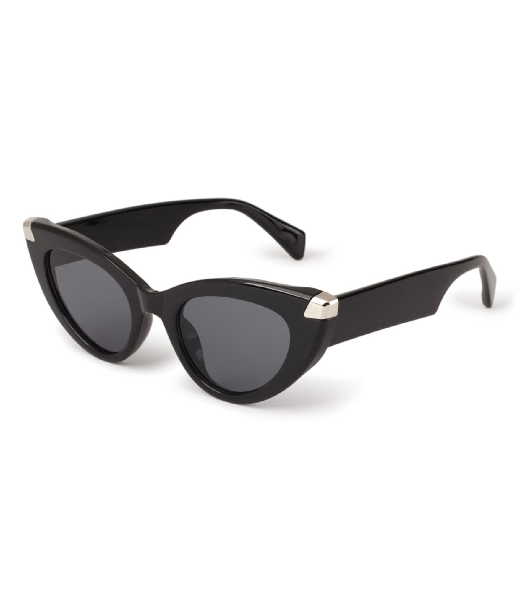 Black Chunky Cat Eye Sunglasses - Unique Vintage - Womens, ACCESSORIES, SUNGLASSES