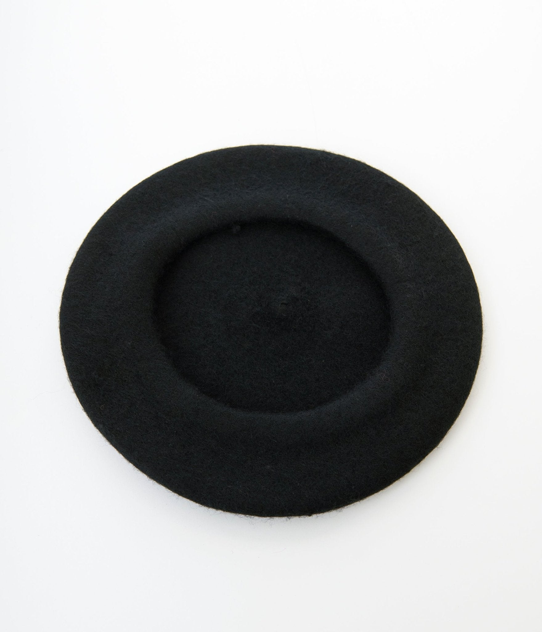 Black Classic Vintage Parisian Beret - Unique Vintage - Womens, ACCESSORIES, HATS