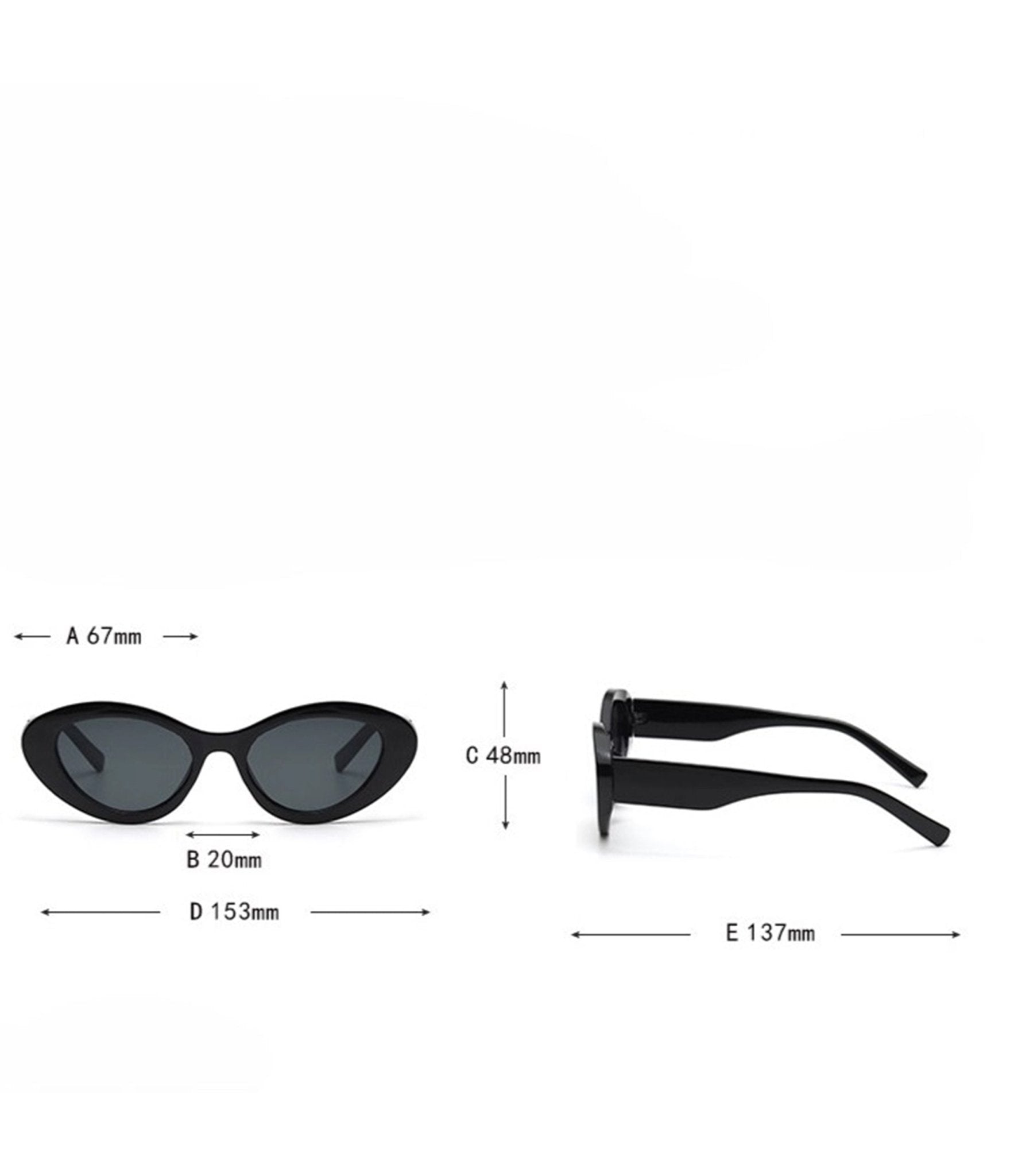 Black Dopamine Sunglasses - Unique Vintage - Womens, ACCESSORIES, SUNGLASSES