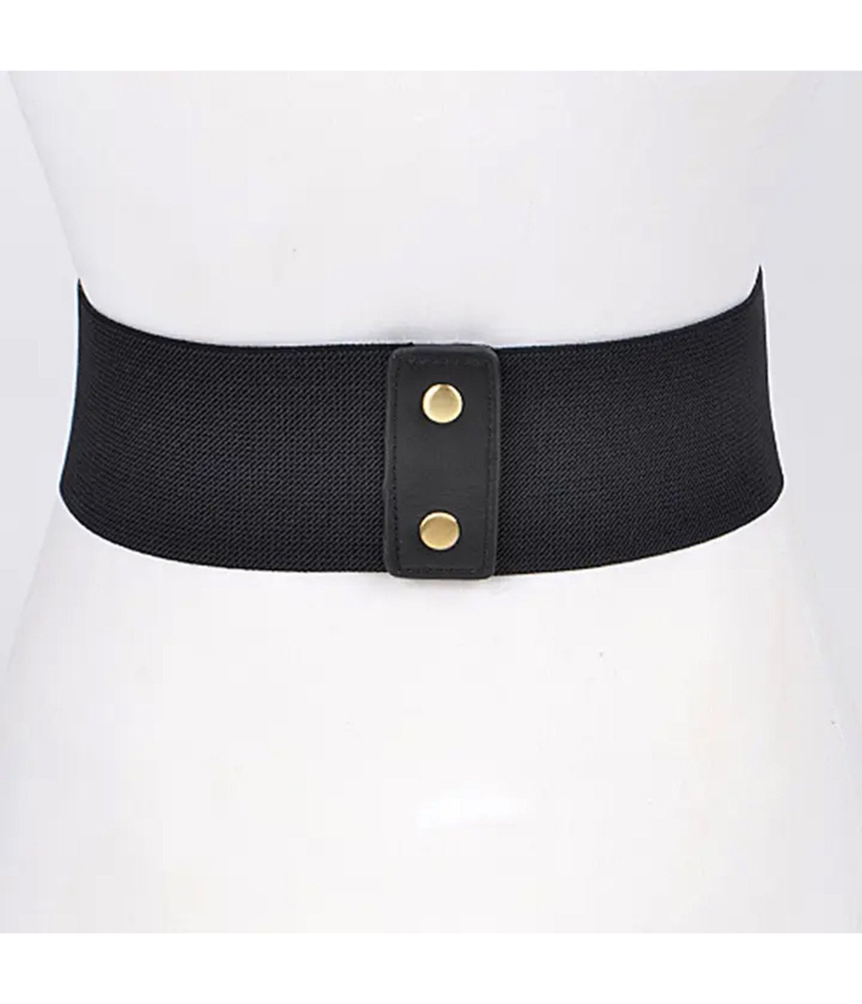 Black Faux Leather Lace Up Corset Belt - Unique Vintage - Womens, ACCESSORIES, BELTS