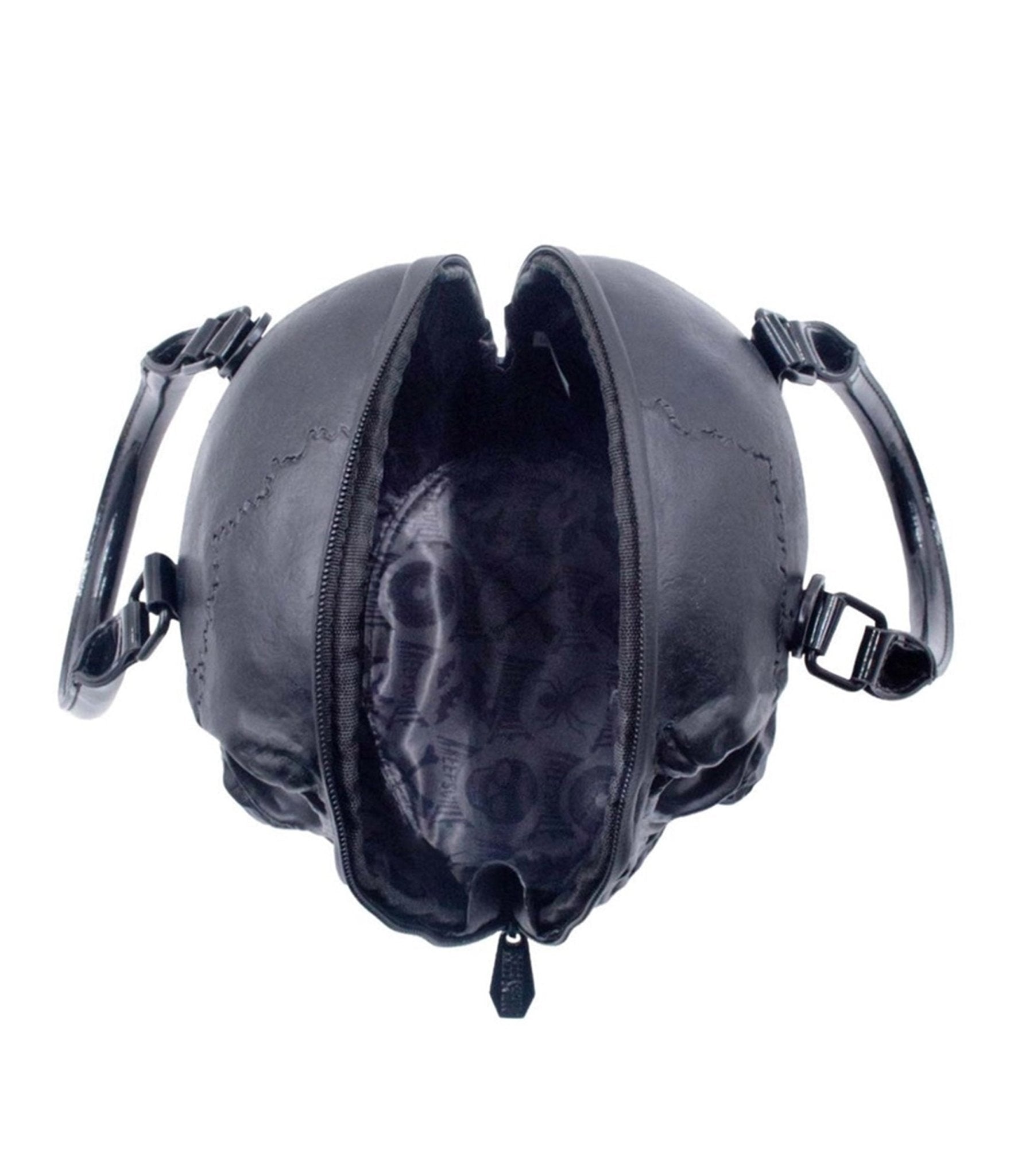 Black Faux Leather Skull Handbag - Unique Vintage - Womens, ACCESSORIES, HANDBAGS