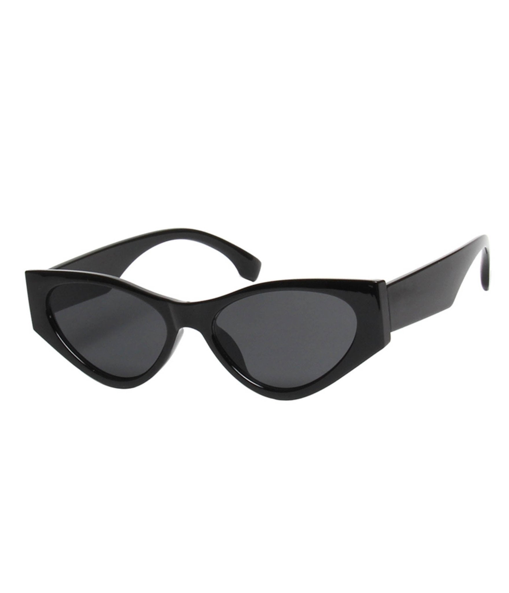 Black Geometric Sunglasses - Unique Vintage - Womens, ACCESSORIES, SUNGLASSES