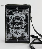 Black Glow-in-the-Dark Book of Spells Crossbody Bag - Unique Vintage - Crossbody Bags