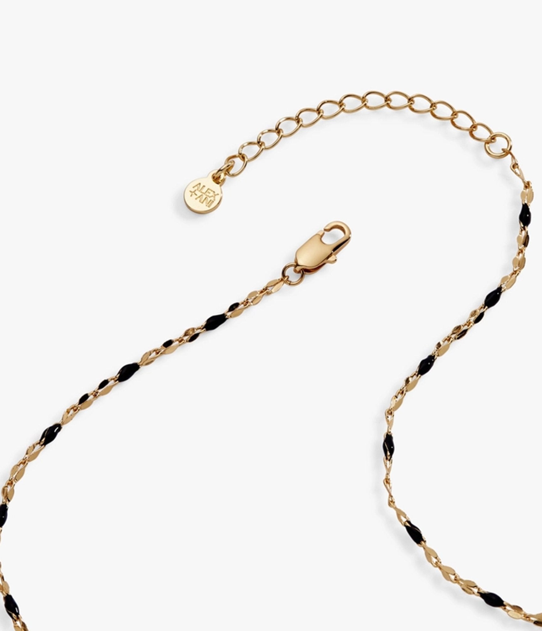Black Gold Cat & Crescent Moon Charm Pendant Necklace - Unique Vintage - Womens, ACCESSORIES, JEWELRY