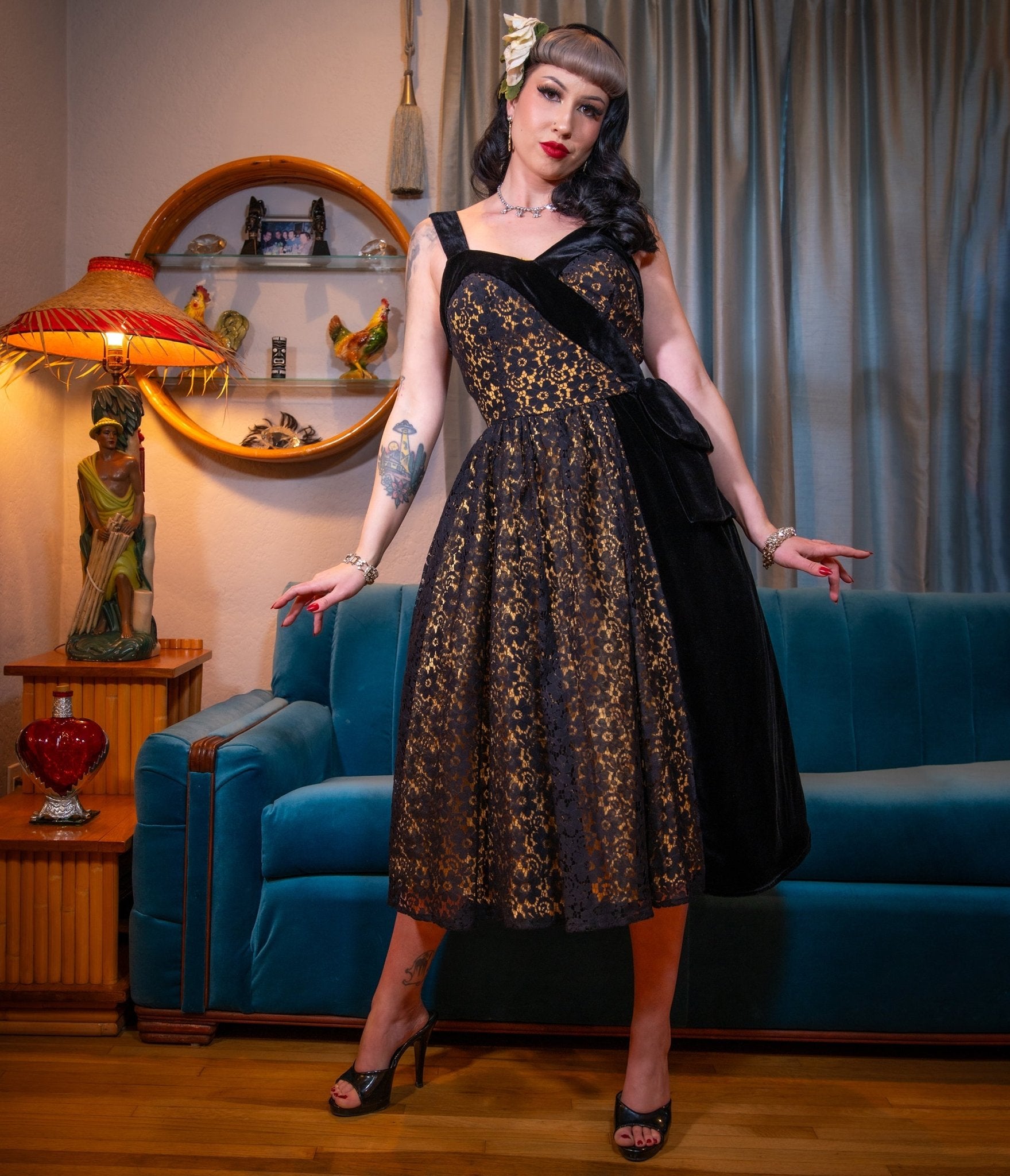 black and gold cocktail dresses Jovani 46872 Size 6 Dress Lilac Sizes Black and Gold Dress by