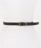 Black & Gold Tone Heart Faux Leather Belt - Unique Vintage - Womens, ACCESSORIES, BELTS