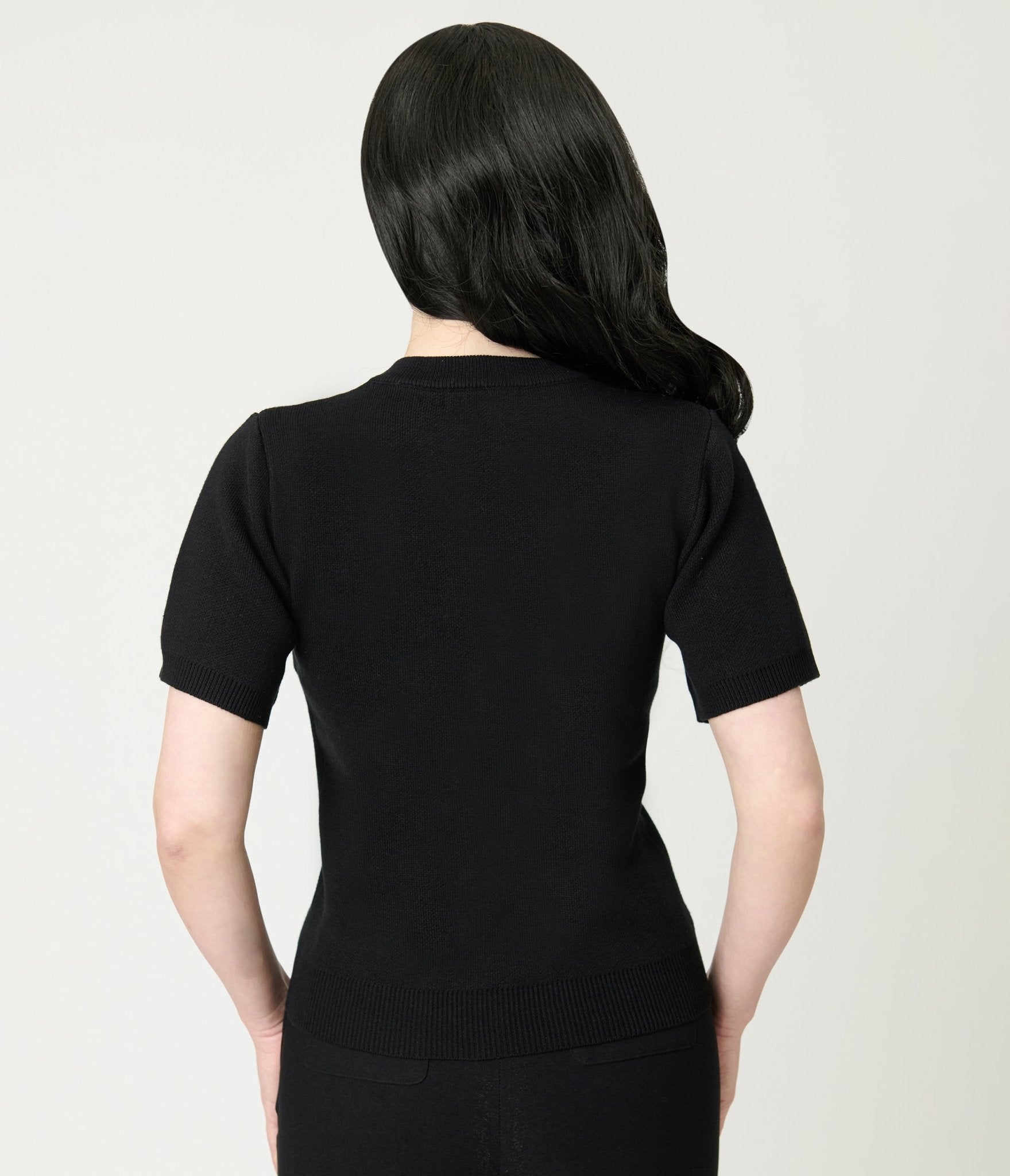 Black Heart & Arrows Sweater - Unique Vintage - Womens, TOPS, SWEATERS