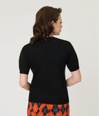 Black Itsy Bitsy Spider Sweater - Unique Vintage - Womens, TOPS, SWEATERS