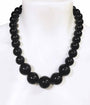 Black Jawbreaker Beaded Necklace