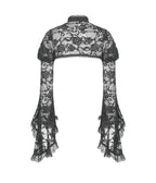 Black Lace Bolero - Unique Vintage - Womens, TOPS, KNIT TOPS
