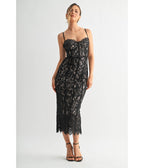 Black Lace Corset Pencil Dress - Unique Vintage - Womens, DRESSES, PROM AND SPECIAL OCCASION