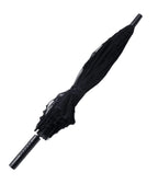 Black Lace Spiderweb Parasol - Unique Vintage - Womens, ACCESSORIES, UMBRELLAS