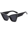 Black Large Frame Cat Eye Sunglasses