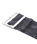 Black Leatherette Holster Belt - Unique Vintage - Womens, ACCESSORIES, BELTS