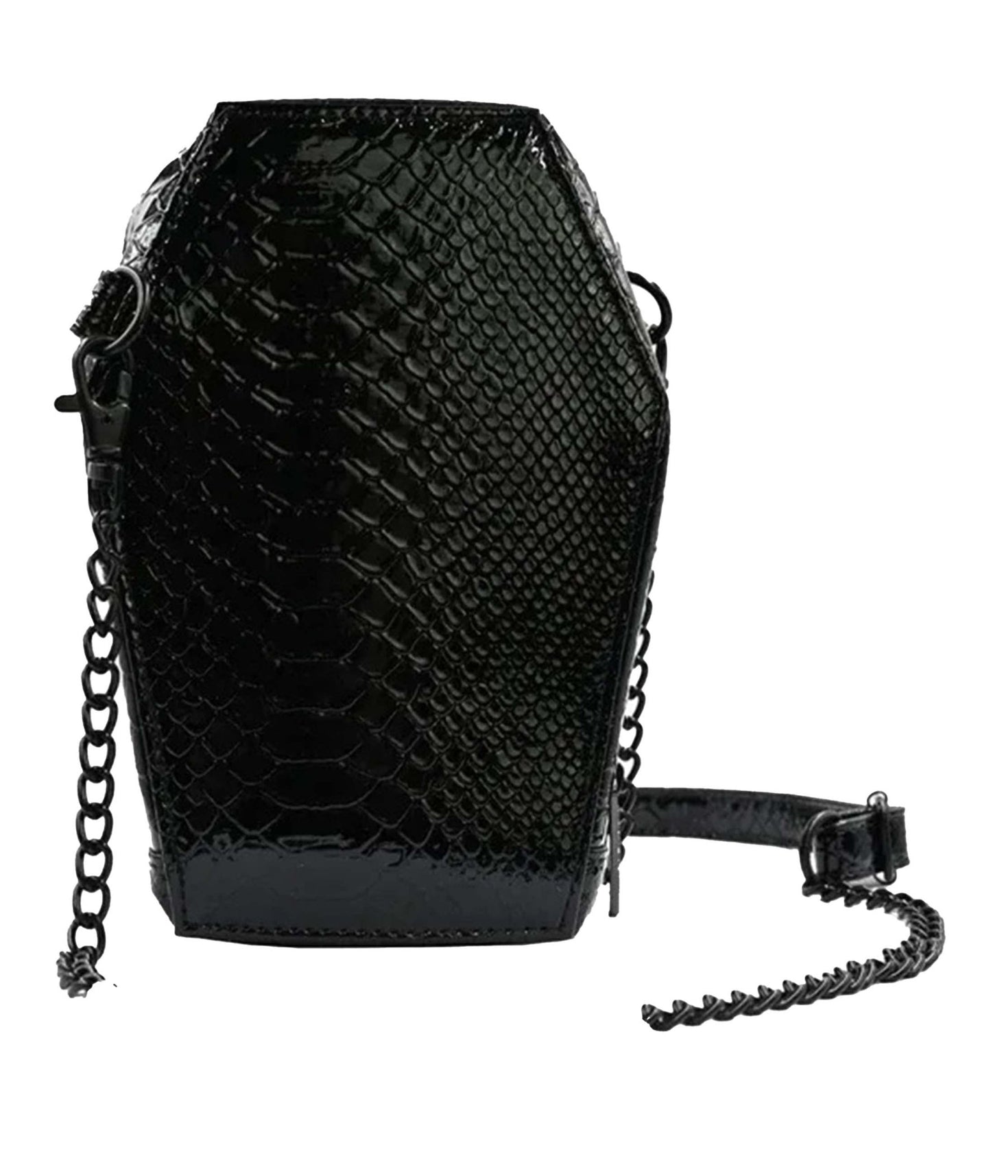 Gothic Rivet Coffin Crossbody Bag - Studded Transparent Shoulder Bag, Punk Phone Purse For Women, Novelty Vintage Style
