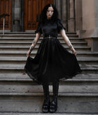 Black Lullaby Dress - Unique Vintage - Womens, DRESSES, A - LINE