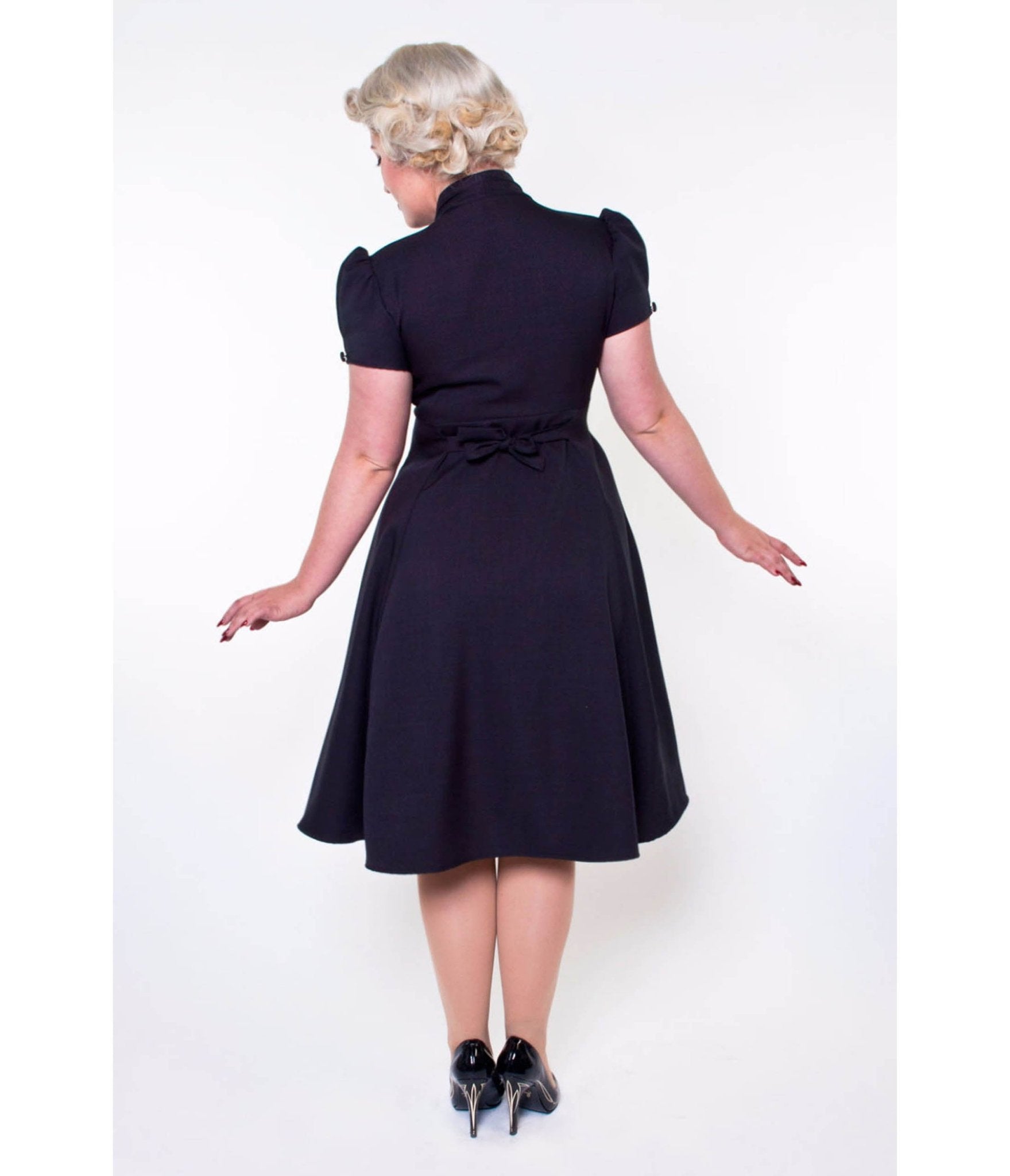 Black Manhattan Swing Dress - Unique Vintage - Womens, DRESSES, SWING