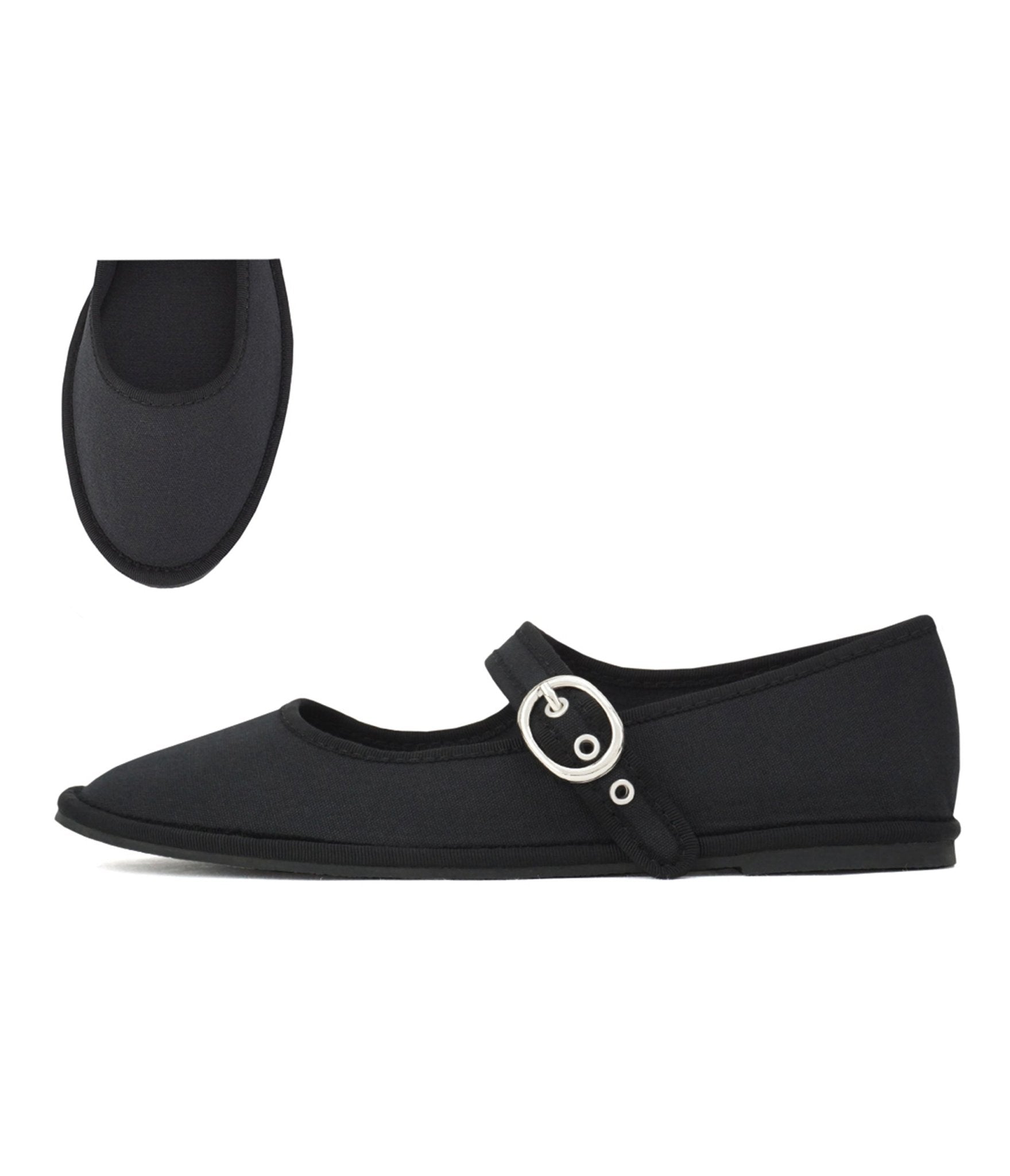 Black Mary Jane Flats - Unique Vintage - Womens, SHOES, FLATS