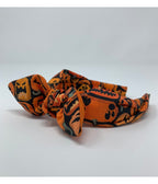 Black & Orange Jack - O - Lantern Bella Bow Headband - Unique Vintage - Womens, ACCESSORIES, HAIR