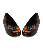 Black & Orange Jack-O-Lantern Cutout Flats - Unique Vintage - Flats