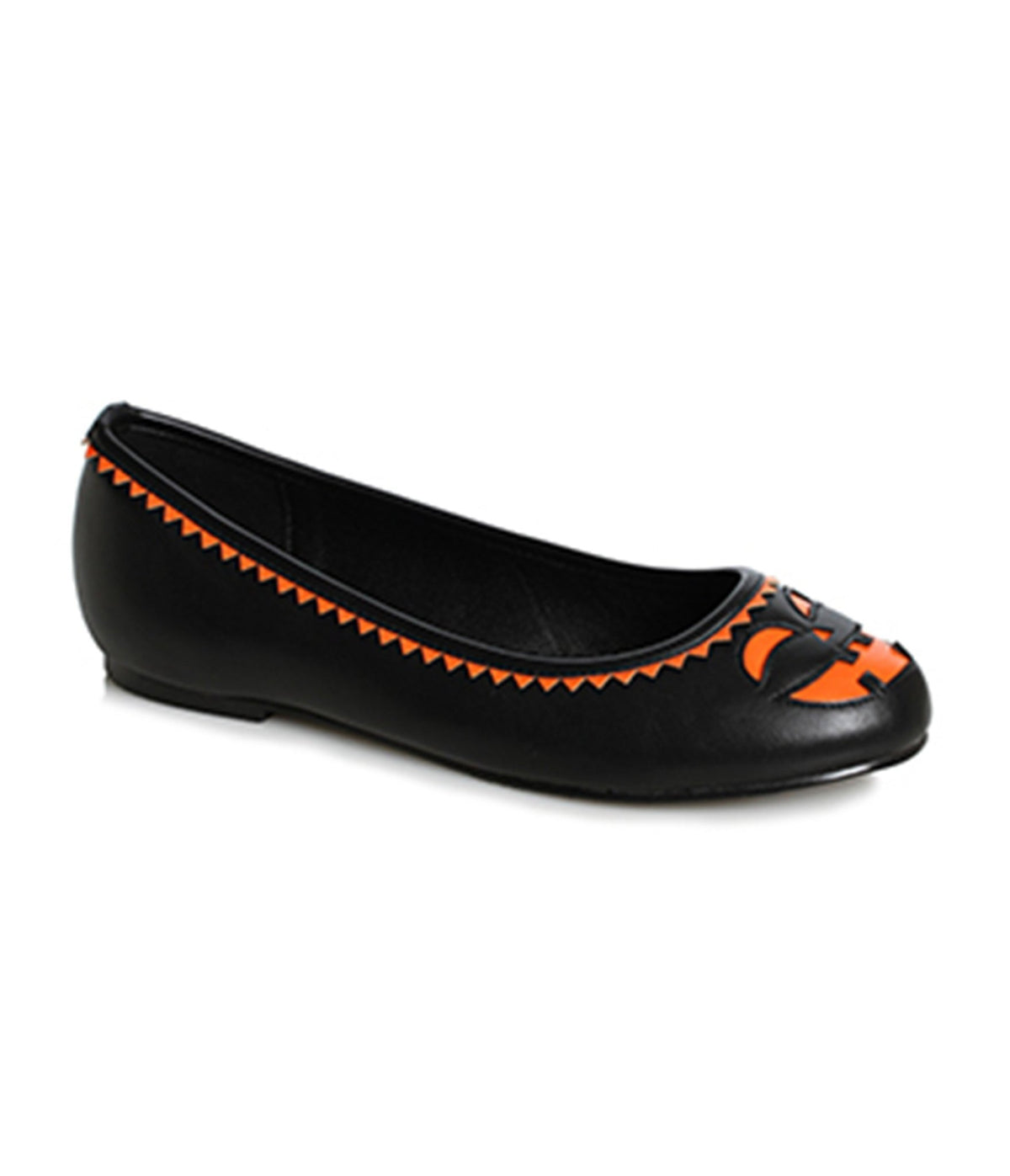 Black & Orange Jack-O-Lantern Cutout Flats - Unique Vintage - Flats