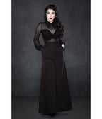 Black Palazzo Pants - Unique Vintage - Womens, BOTTOMS, PANTS