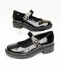 Black Patent Leatherette Mary Jane Platforms