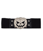 Black Pumpkin Cinch Belt - Unique Vintage - 