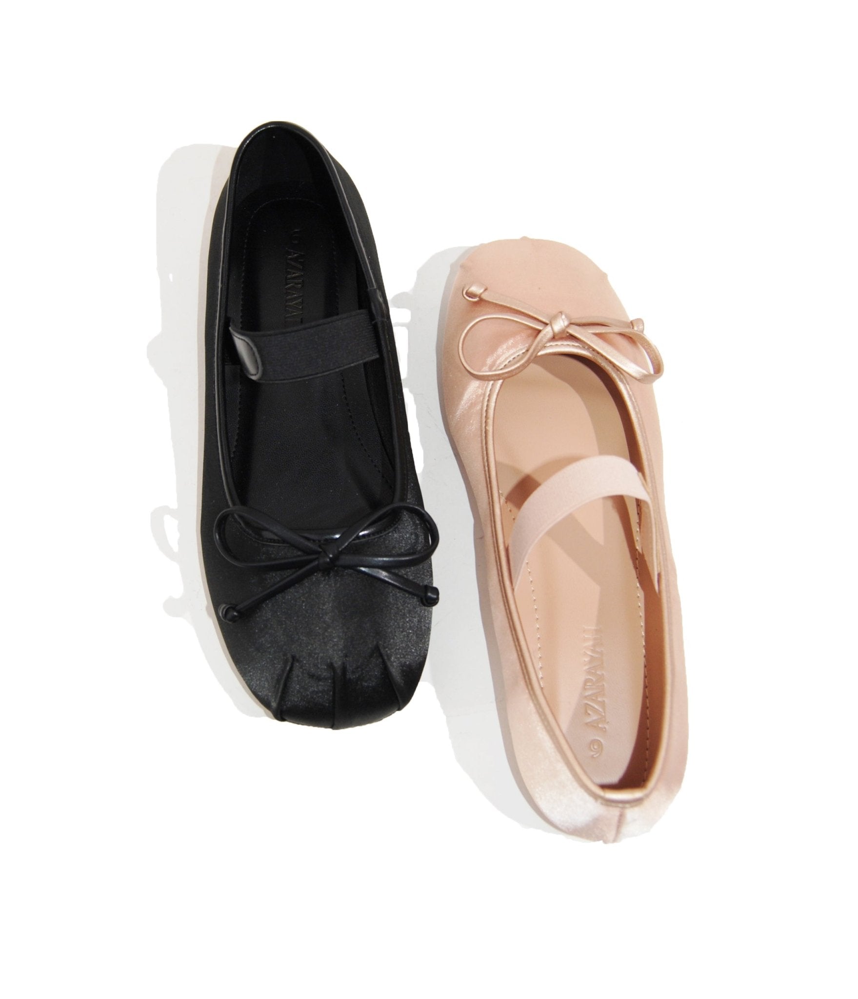 Black Satin Mary Jane Flats - Unique Vintage - Womens, SHOES, FLATS