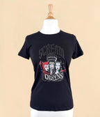 Black Scream Queens Graphic Tee - Unique Vintage - Womens, TOPS, SHIRTS