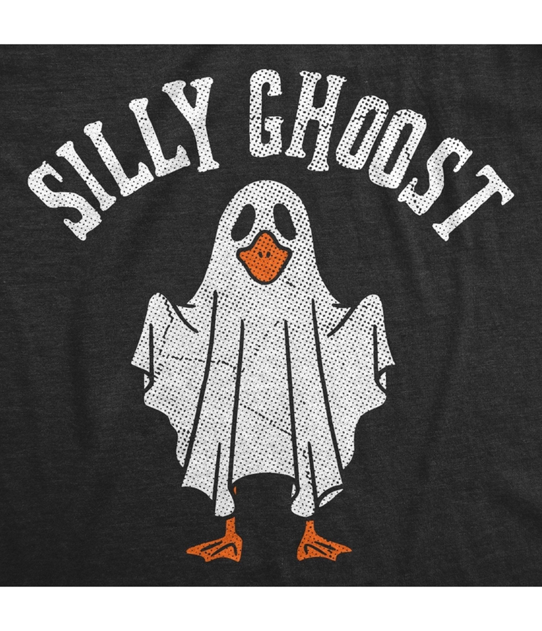 Black Silly Ghoost Print Graphic Tee - Unique Vintage - Womens, GRAPHIC TEES, TEES