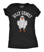 Black Silly Ghoost Print Graphic Tee - Unique Vintage - Womens, GRAPHIC TEES, TEES