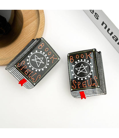 Black Spell Book Claw Clip - Unique Vintage - Womens, ACCESSORIES, HAIR
