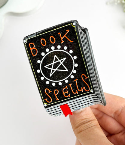 Black Spell Book Hair Clip - Unique Vintage - Womens, ACCESSORIES, HAIR