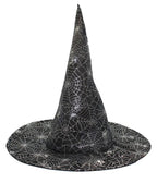 Black Spider Web Witch Hat - Unique Vintage - Womens, ACCESSORIES, HATS