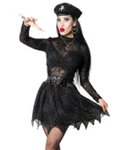 Black Spiderweb Mesh Top - Unique Vintage - Womens, TOPS, KNIT TOPS