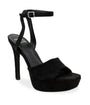 Black Suede Platform Heels
