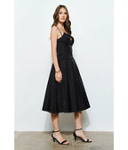 Black Sweetheart Midi Dress - Unique Vintage - Womens, DRESSES, MIDI