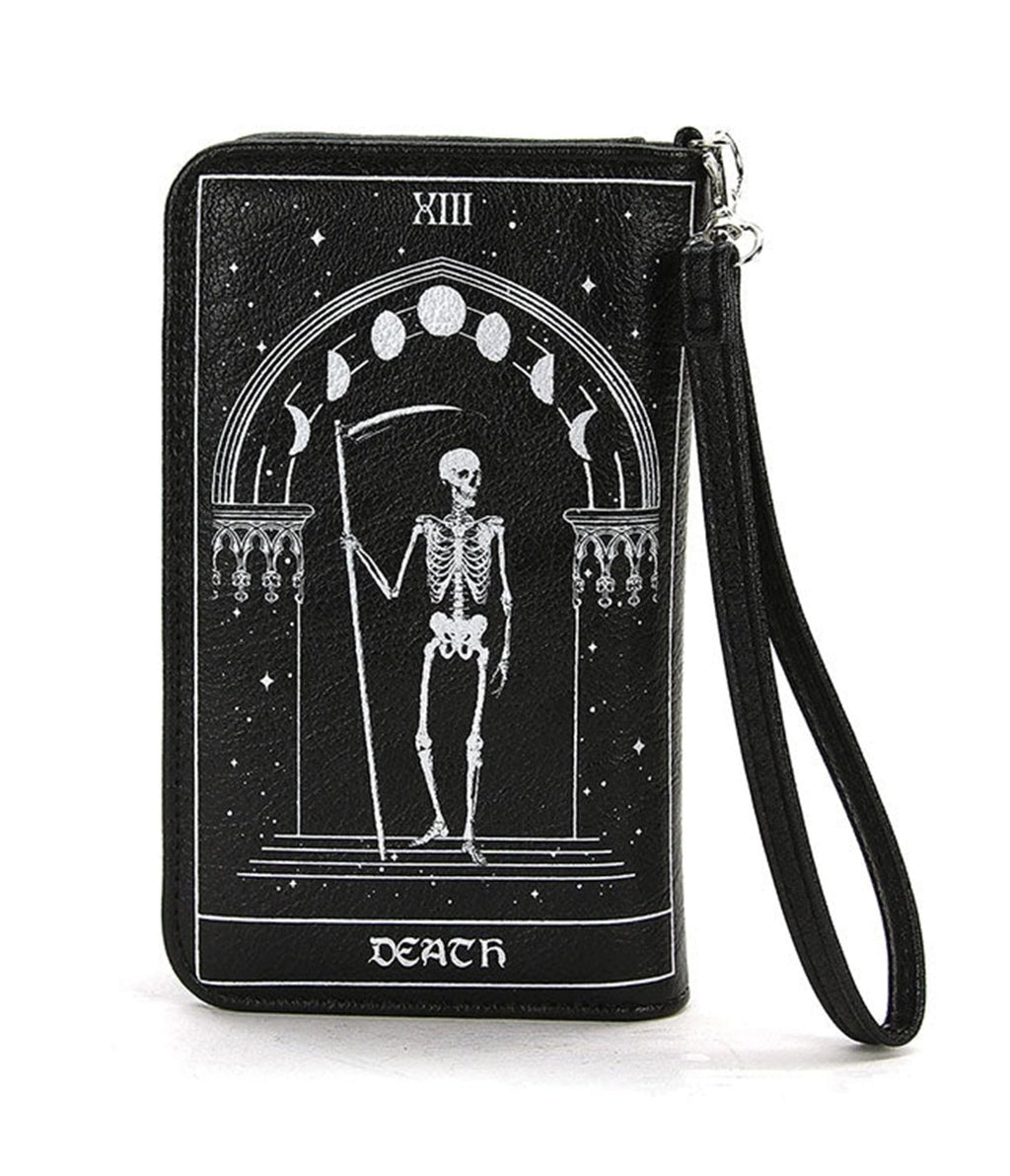 Black Tarot Card Theme Wallet - Unique Vintage - Womens, ACCESSORIES, HANDBAGS