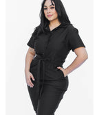 Black Utility Jumpsuit - Unique Vintage - Womens, BOTTOMS, ROMPERS AND JUMPSUITS
