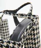 Black & White Houndstooth Platform Heels - Unique Vintage - Womens, SHOES, HEELS