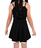 Black & White Lace Charlotte Pleated Skirt - Unique Vintage - Womens, BOTTOMS, SKIRTS